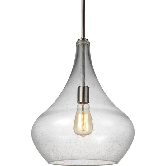 001 SI-2240839 | Primary Silo | Mora One Light Pendant by Visual Comfort & Co. in brushed nickel. Made from steel in a modern style.