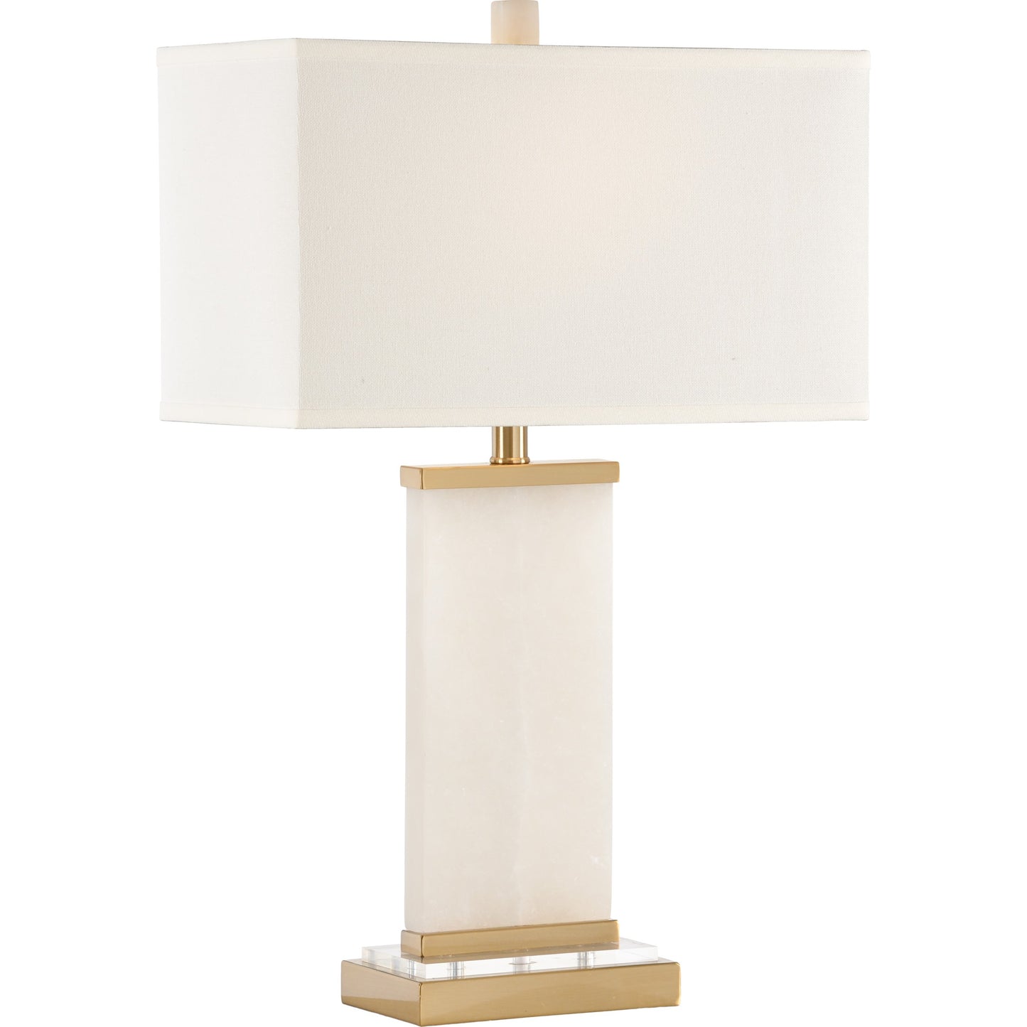 001 SR-384407 | Additional Silo | Damon Lamp by Wildwood in natural white, antique, clear. Made from stone in a transitional style.