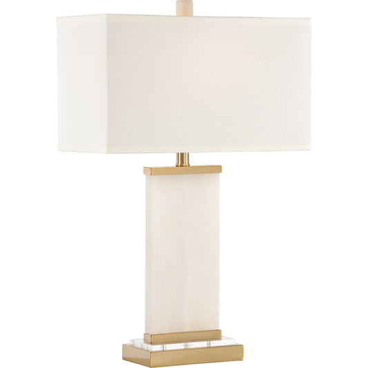 001 SR-384407 | Primary Silo | Damon Lamp by Wildwood in natural white, antique, clear. Made from stone in a transitional style.
