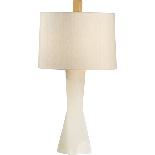 001 SR-384601 | Primary Silo | Twist and Shout Lamp by Wildwood in natural white. Made from alabaster in a modern style.