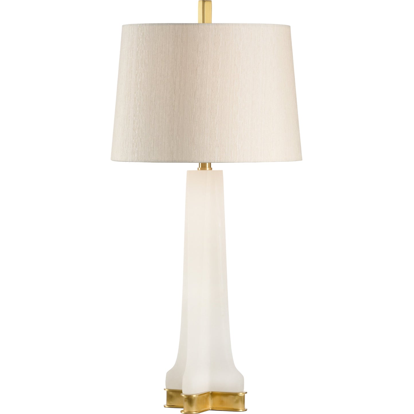 001 SR-384504 | Additional Silo | Lucas Lamp by Wildwood in natural white, antique patina. Made from alabaster in a transitional style.