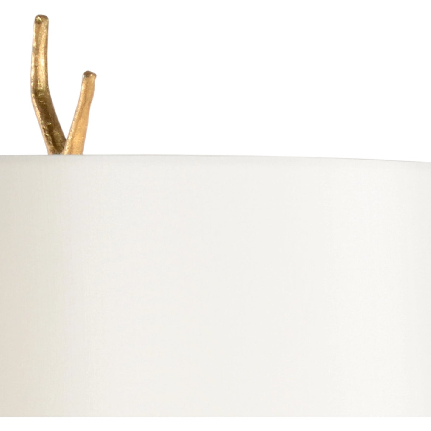 003 SR-384447 | Additional Silo | Fujian Lamp by Wildwood in natural white, antique gold leaf. Made from stone, iron in a transitional style.