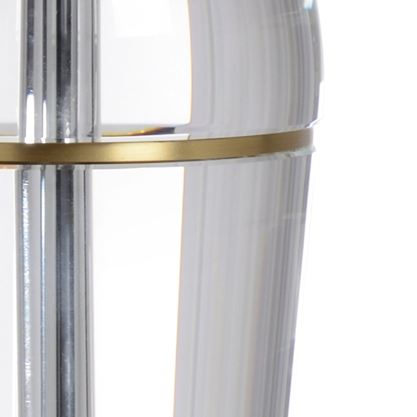 004 SR-384536 | Additional Silo | Peninsula Lamp by Wildwood in clear, antique patina. Made from crystal, brass in a transitional style.