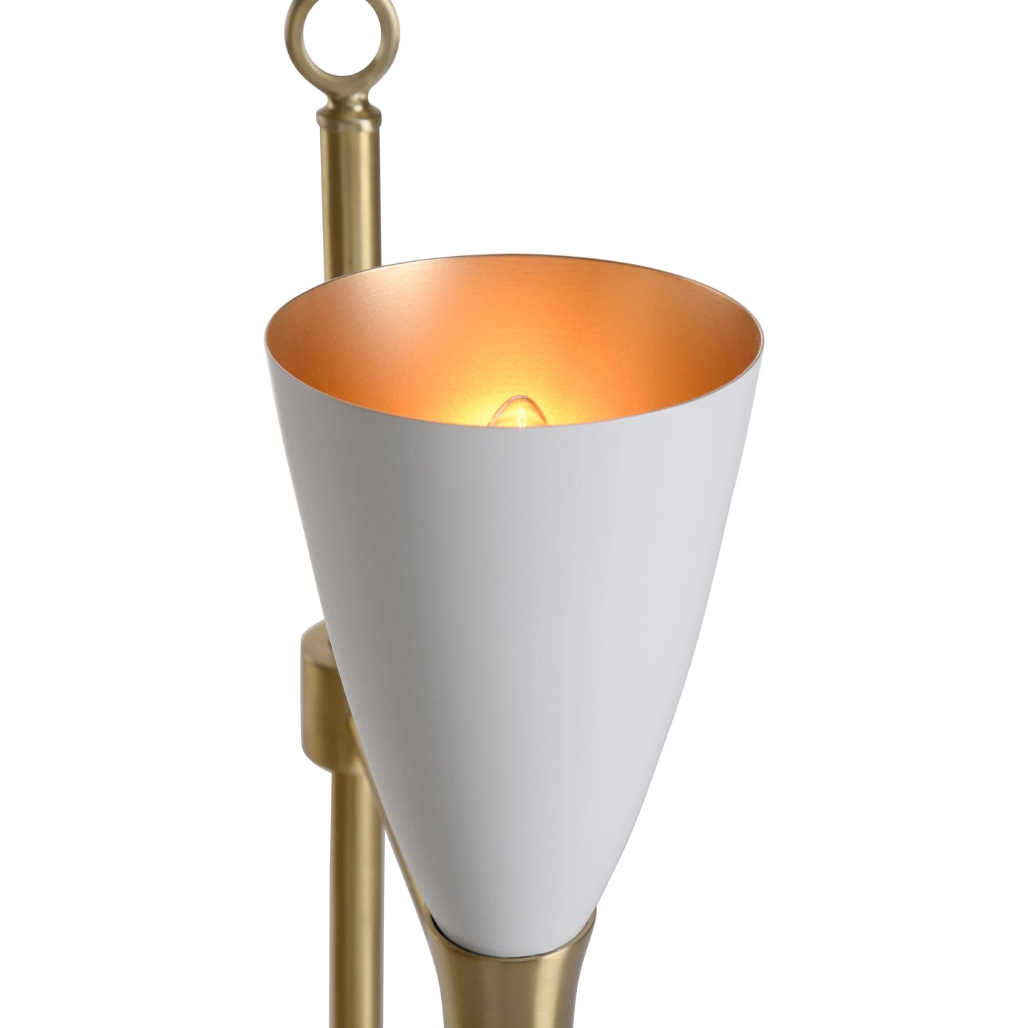 004 SI-2104493 | Closeup | Ada Floor Lamp by Wildwood in antique, white, natural white. Made from unique in a modern style.