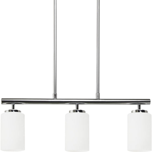 Oslo Three Light Island Pendant by Visual Comfort & Co.. Made from steel in a modern style.