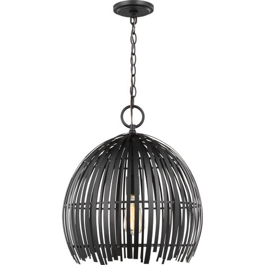 Hanalei Medium One Light Pendant by Visual Comfort & Co.. Made from steel in a modern style.