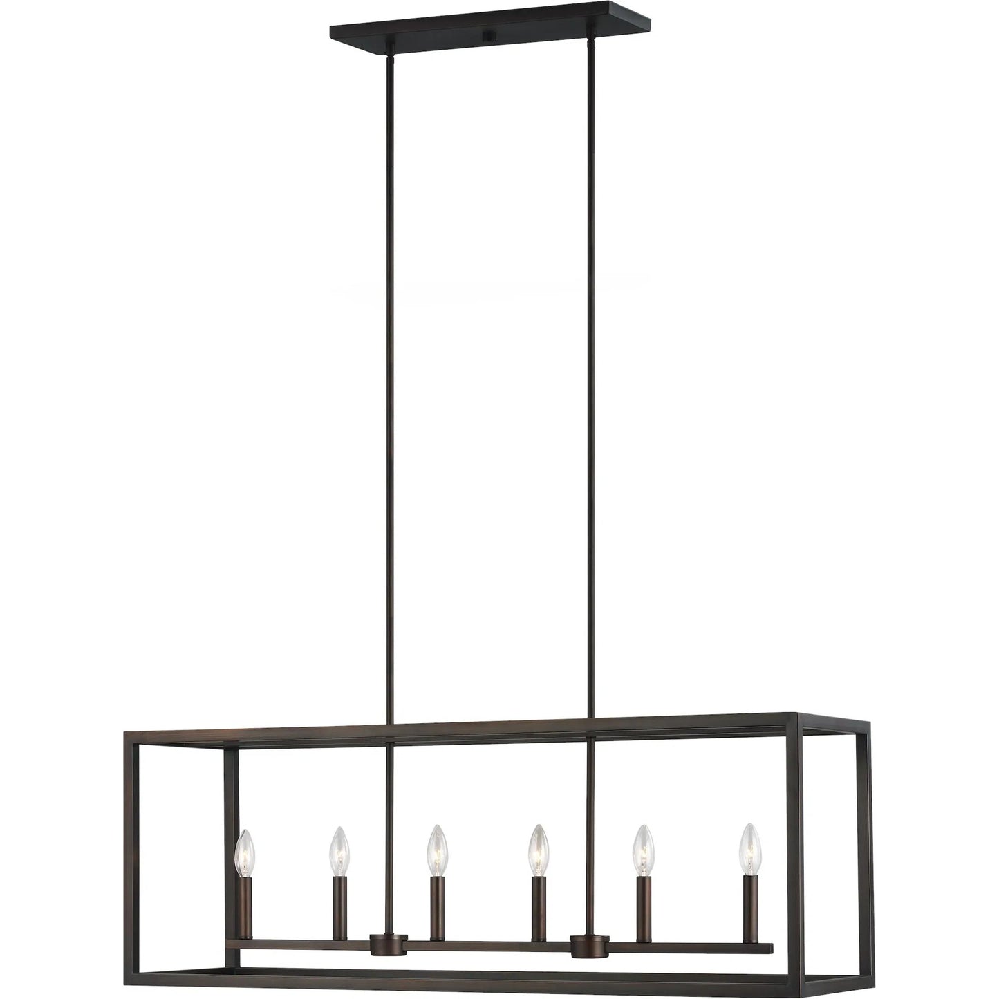009 SI-2240936 | Unknown | Moffet Street Six Light Island Pendant by Visual Comfort & Co.. Made from steel in a unique style.