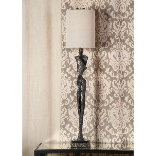 Artemis Body Lamp by Wildwood in dark bronze, natural black. Made from unique in a eclectic & global style.
