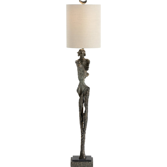 Gertrude Lamp by Wildwood in dark bronze, natural black. Made from unique in a eclectic & global style.
