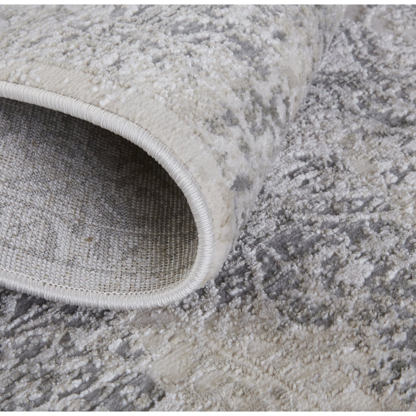 005 SI-1752023,SI-1752024,SI-1752025,SI-1752026,SI-1752027 | Closeup | Prasad Rug - 3682F by Feizy in ivory, gray, black. Made from polypropylene, polyester in a unique style.
