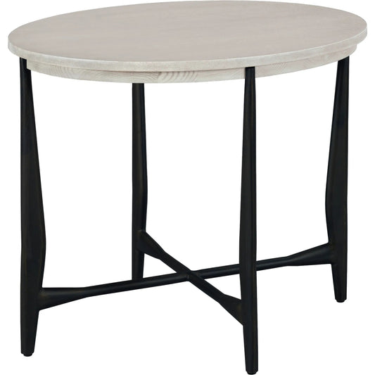 000 SI-2635750 | Primary Silo | Libby Langdon Wheelock End Table by Fairfield Chair in grey and sheer dove. Made from quartered ash solids, veneers in a unique style.