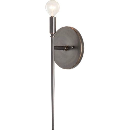 Bel Canto Wall Sconce by Currey and Company. Made from steel in a modern style.