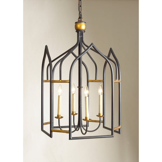 Seville Lantern by Chelsea House in black, gilt. Made from other: metal in a transitional style.