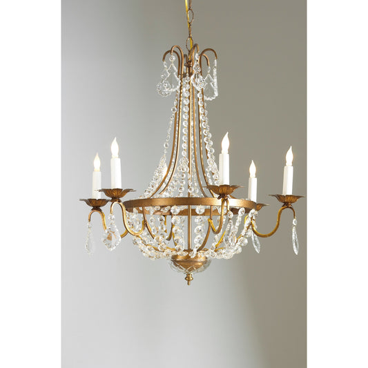 001 SR-382583 | Additional Silo | Empire Chandelier by Chelsea House in crystal drops and chains. Made from crystal, glass in a traditional style.