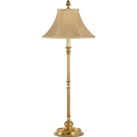 Birnen Buffet Lamp by Chelsea House in antique. Made from brass in a traditional style.