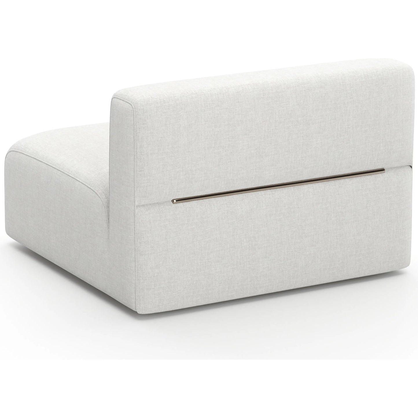 004 SI-2462309 | Additional Silo | Rhythm Armless Chair by Caracole in ivory and neutral metallic. Made from metal in a transitional style.