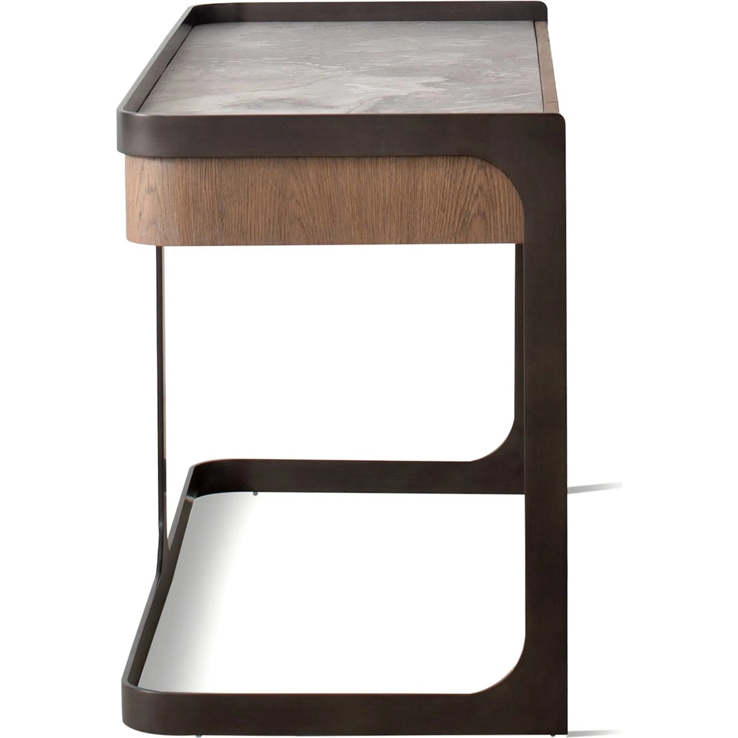 002 SI-2323500 | Additional Silo | Element Desk by Global Views in grey and marble. Made from unique in a modern style.