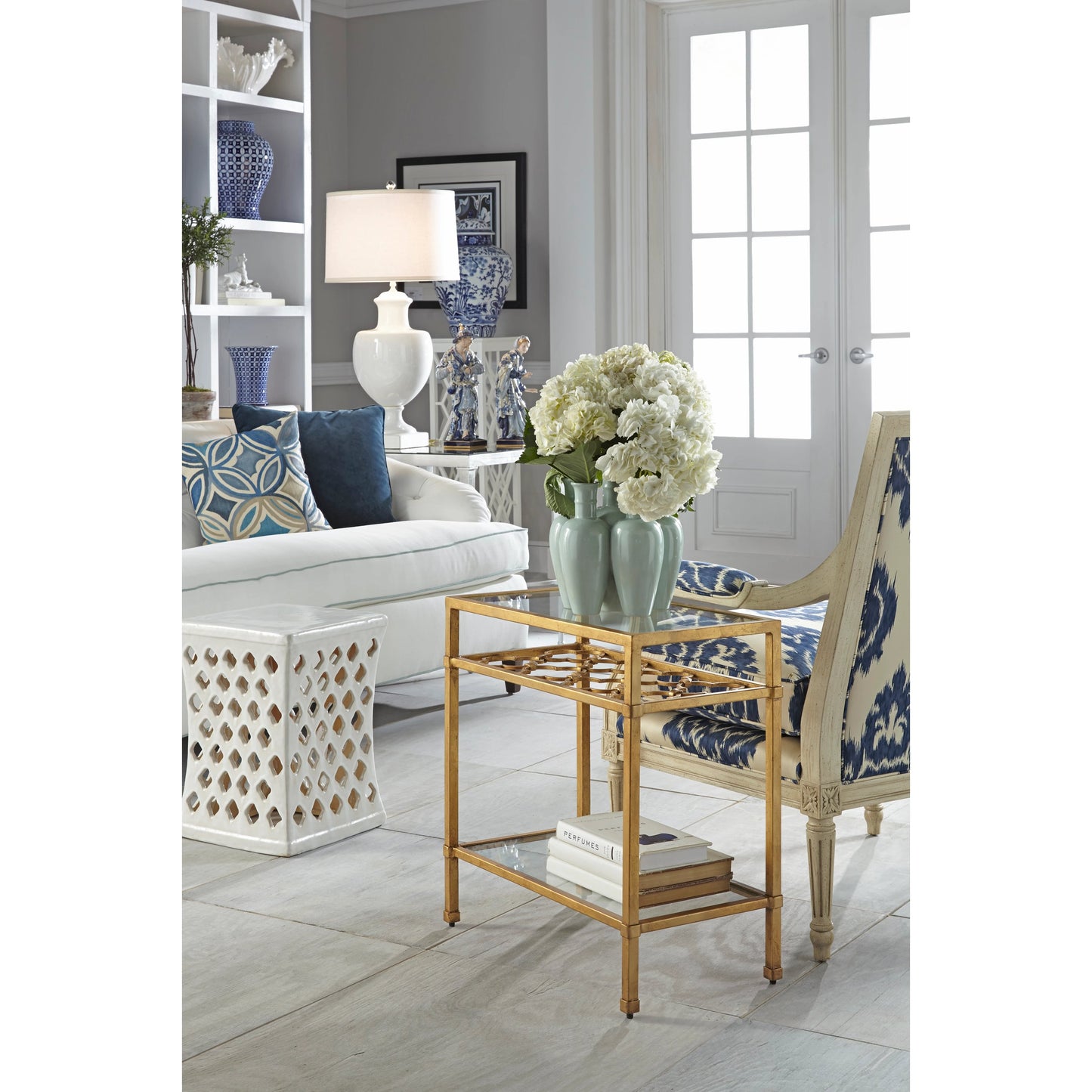 002 SR-382892 | Additional Silo | Greenwich Ceramic Lamp by Chelsea House in white glaze. Made from ceramic, porcelain in a transitional style.