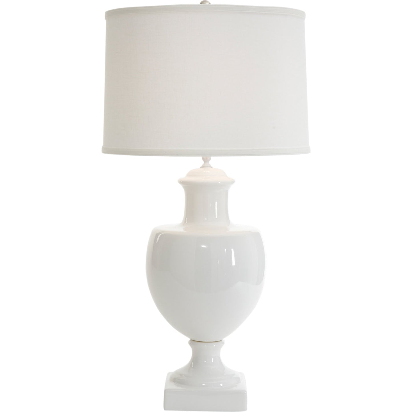 001 SR-382892 | Additional Silo | Greenwich Ceramic Lamp by Chelsea House in white glaze. Made from ceramic, porcelain in a transitional style.