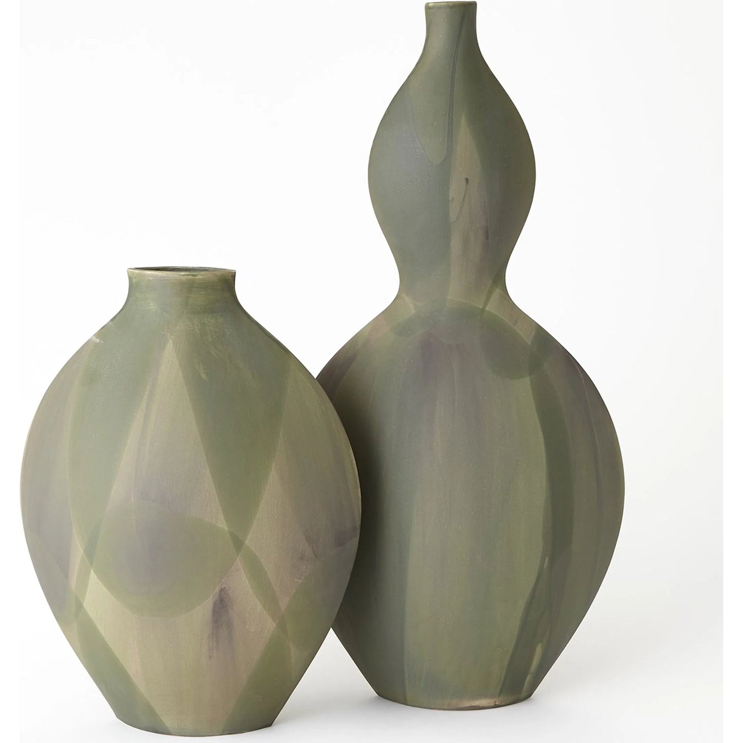007 SI-2323747,SI-2323748 | Additional Silo | Helios Green Vase by Global Views in green. Made from unique in a unique style.