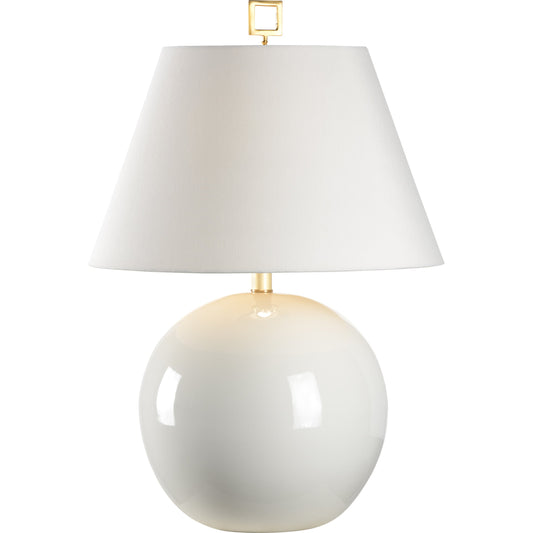 Morrow Lamp by Chelsea House in white glaze. Made from ceramic, porcelain in a modern style.