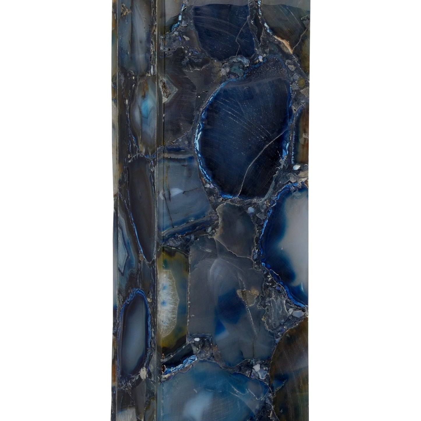 004 SR-381857 | Additional Silo | Agate Lamp by Chelsea House in blue, black. Made from stone in a coastal style.