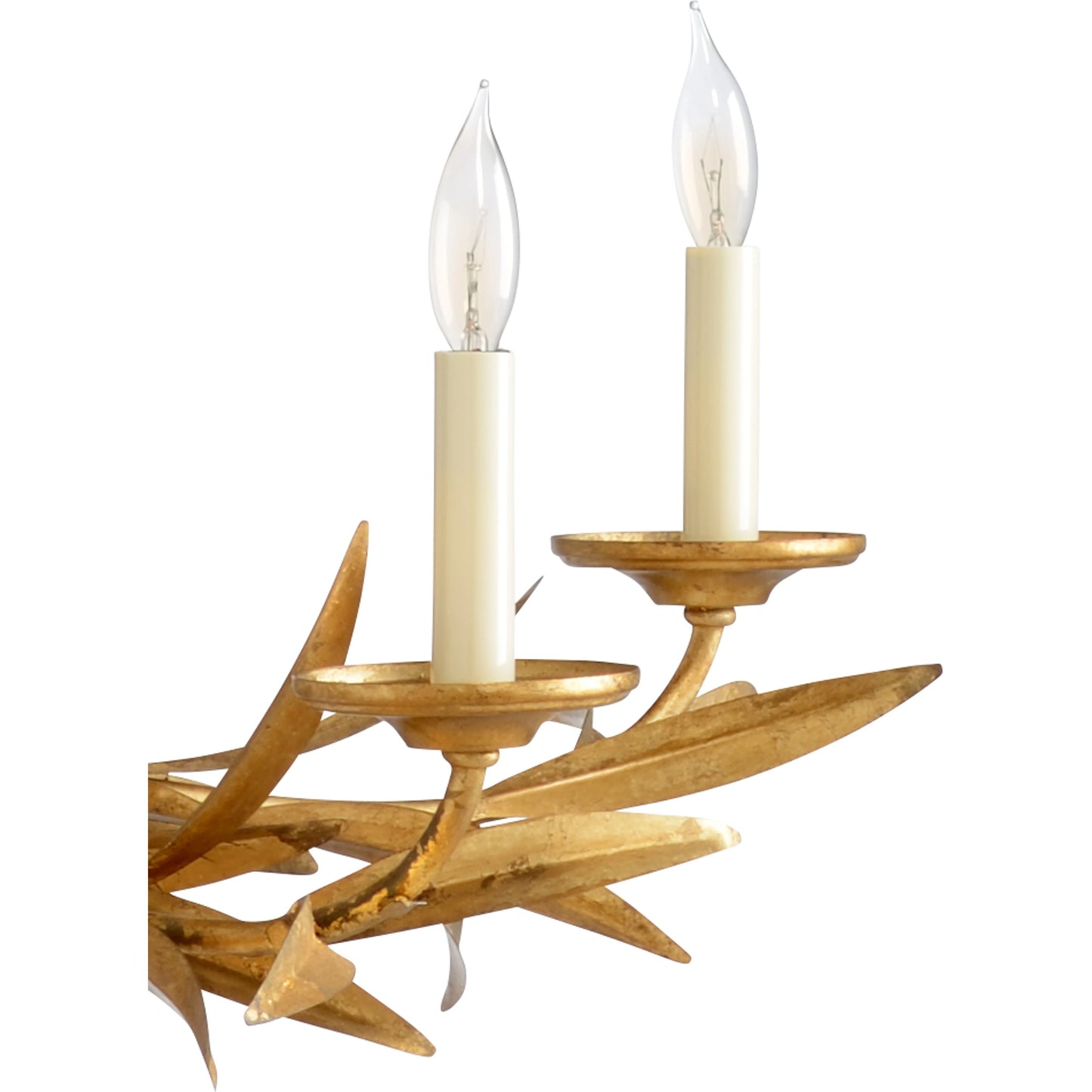 002 SR-383100 | Additional Silo | Laurel Sunburst Chandelier by Chelsea House in antique gold leaf. Made from other: metal in a transitional style.
