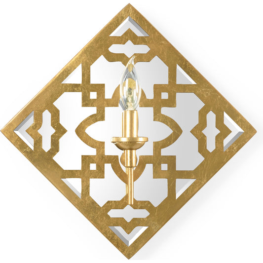 001 SR-381854 | Primary Silo | Agadir Allion Sconce by Chelsea House in antique gold leaf, clear. Made from other: metal in a transitional style.