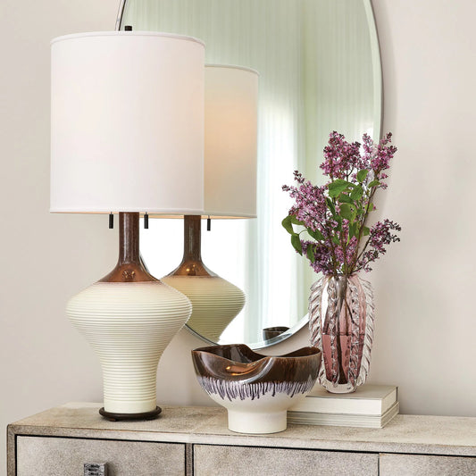 Fringe Vase by Global Views. Made from art glass in a eclectic & global style.