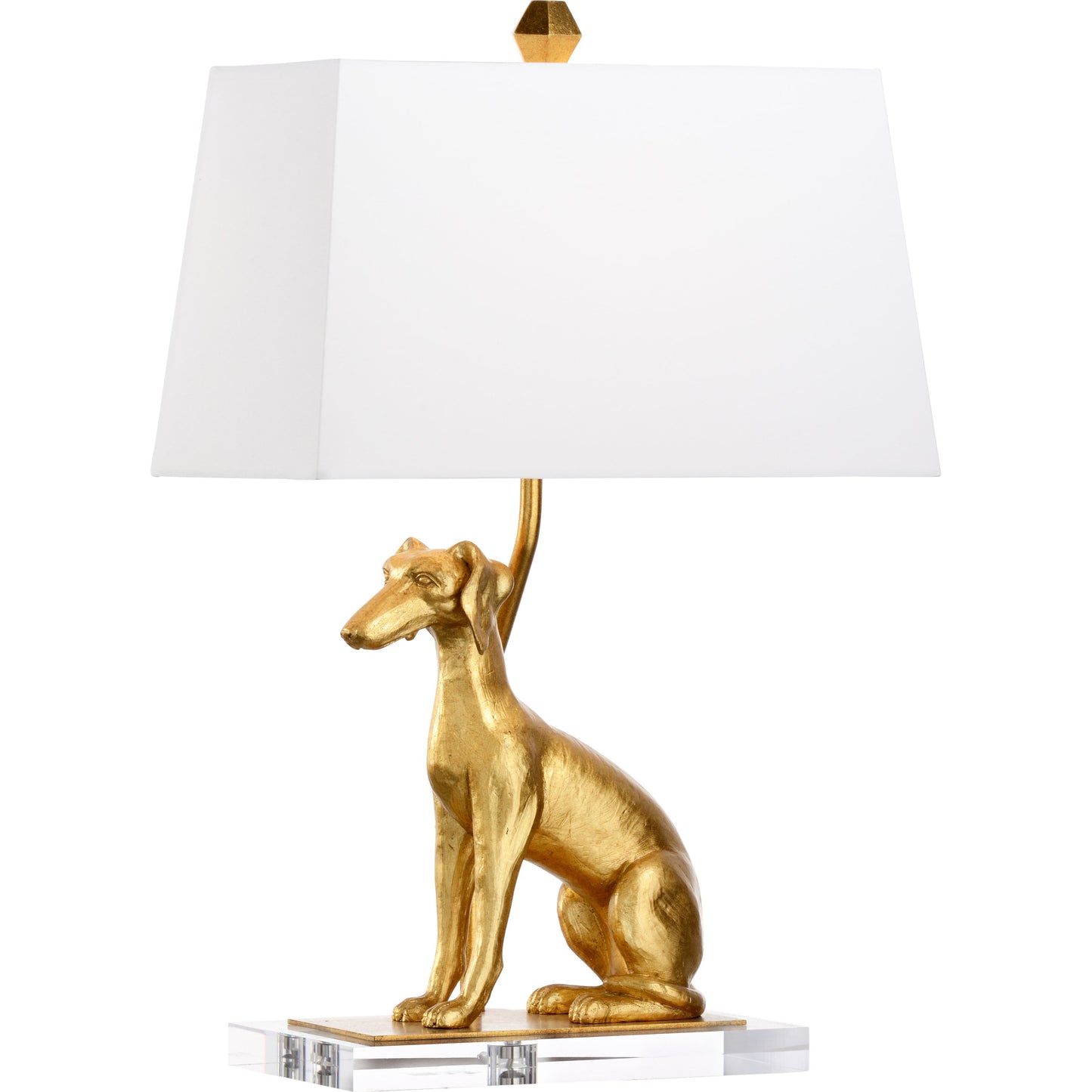 001 SR-382650 | Additional Silo | Flossie Lamp by Chelsea House in antique gold leaf, clear. Made from composite, acrylic in a traditional style.