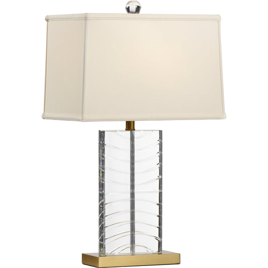 Summerset Crystal Lamp by Chelsea House in clear, antique. Made from crystal, metal in a modern style.