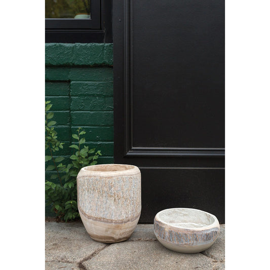 Elmwood Planter by Accent Decor in natural. Made from wood in a modern style.