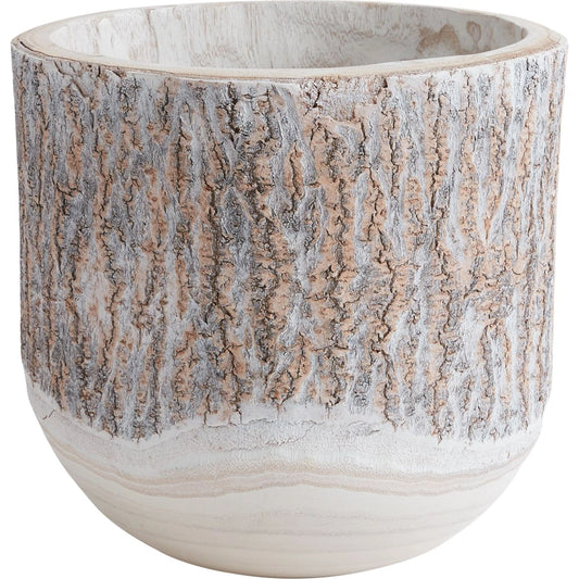 Elmwood Planter by Accent Decor in natural. Made from wood in a modern style.