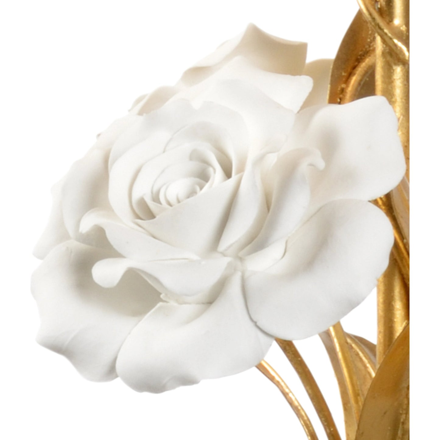 008 SR-383766 | Closeup | Rose Lamp by Chelsea House. Made from iron, porcelain in a transitional style.