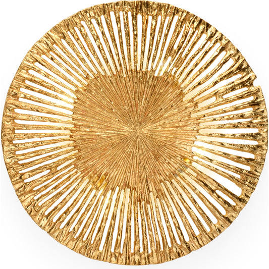 Cobb Wall Lamp by Chelsea House in gold leaf. Made from aluminum in a eclectic & global style.