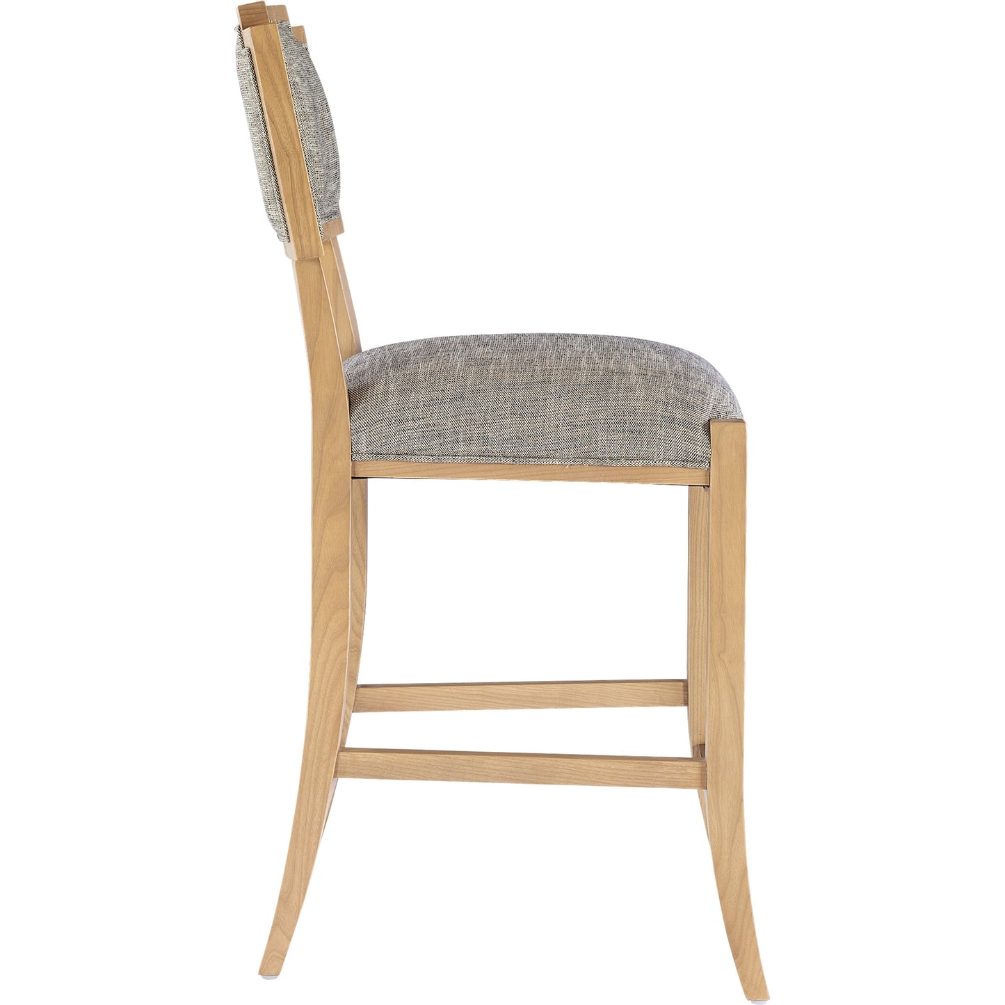 005 SI-2191783 | Additional Silo | Melanie Counter Stool by Currey and Company in blonde ash wood, brass. Made from ash wood, brass in a transitional style.