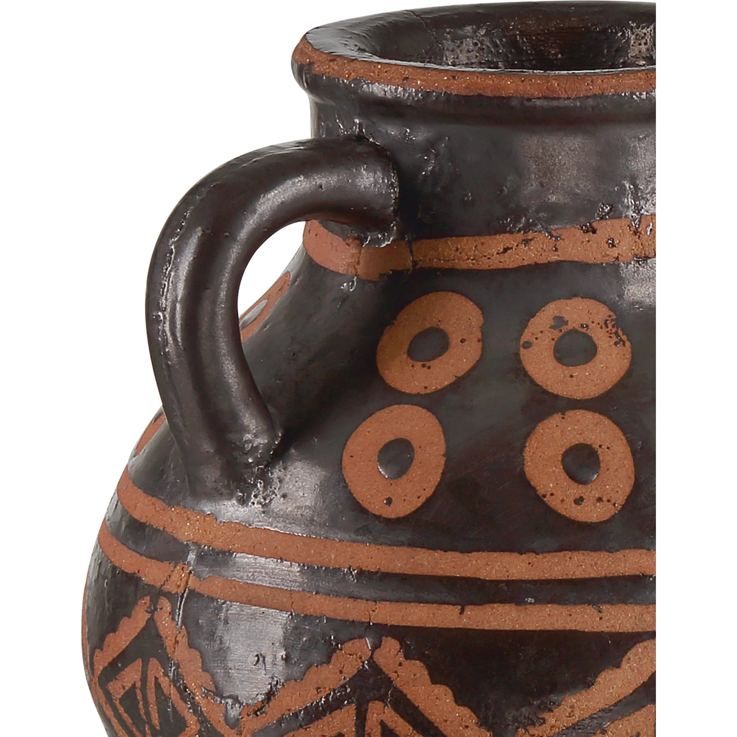002 SI-2191791 | Additional Silo | Nought Vase Set by Currey and Company in black, brown. Made from terracotta in a eclectic & global style.