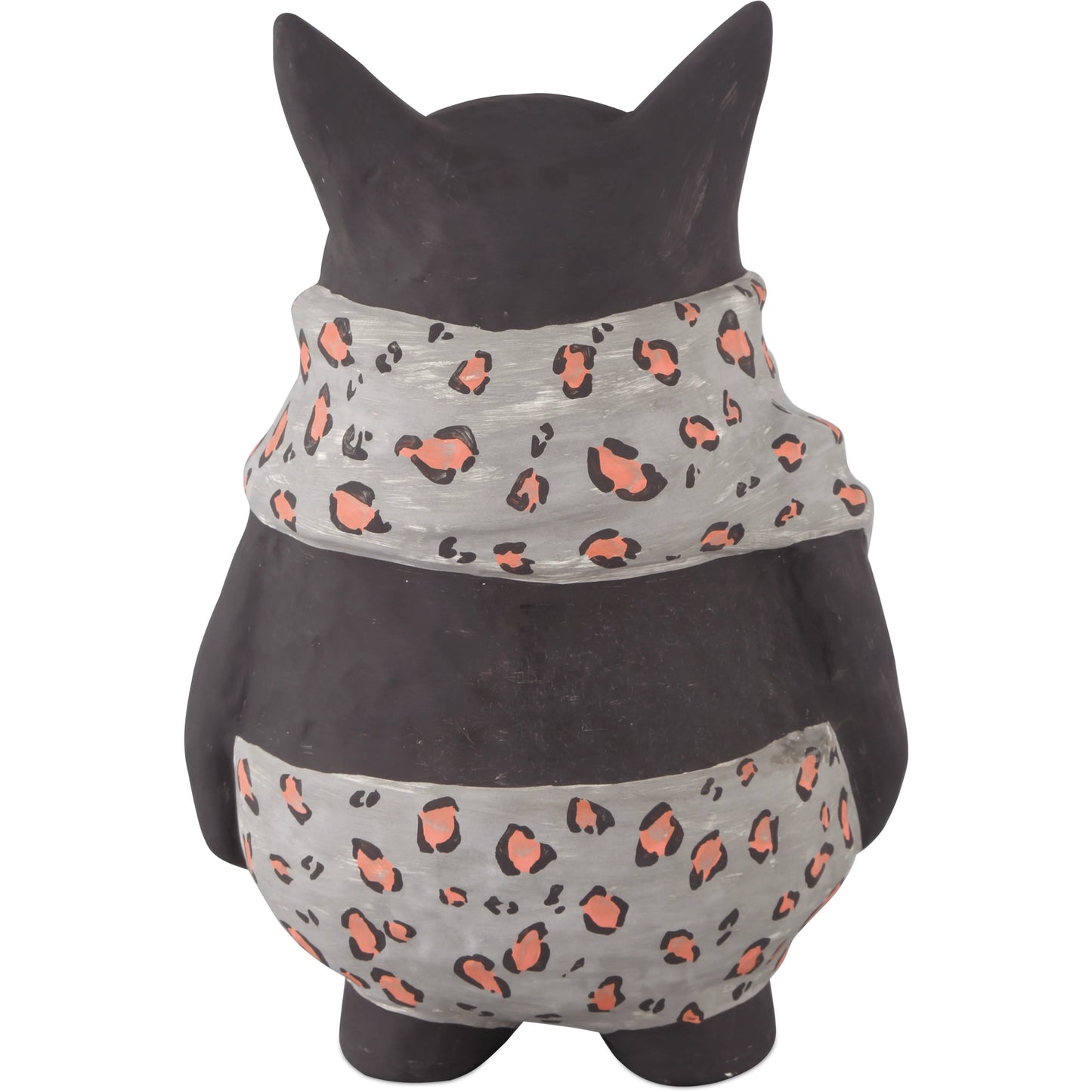 007 SI-2191715 | Additional Silo | Feline Object by Currey and Company in black, gray, pink. Made from porcelain in a modern style.