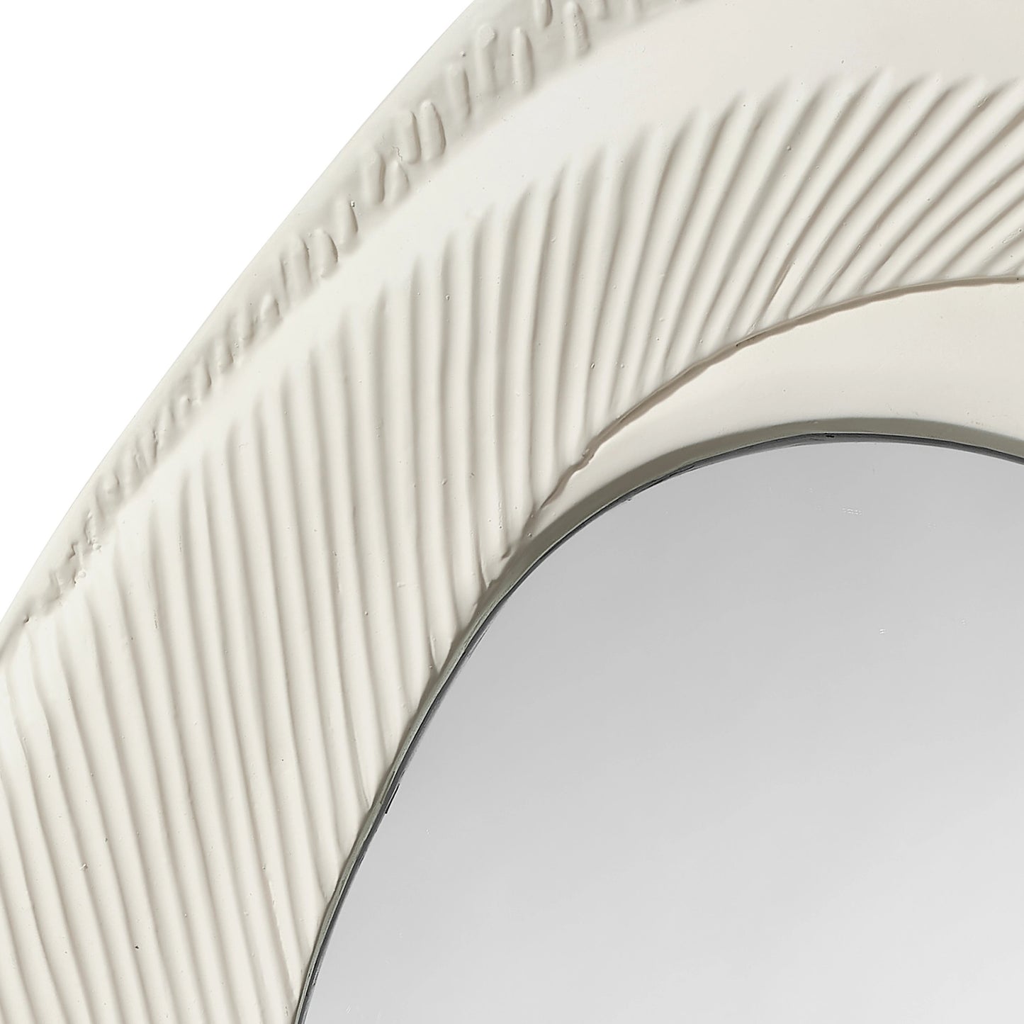 003 SI-2018884 | Additional Silo | Denali Mirror by Jamie Young in white. Made from resin in a modern style.