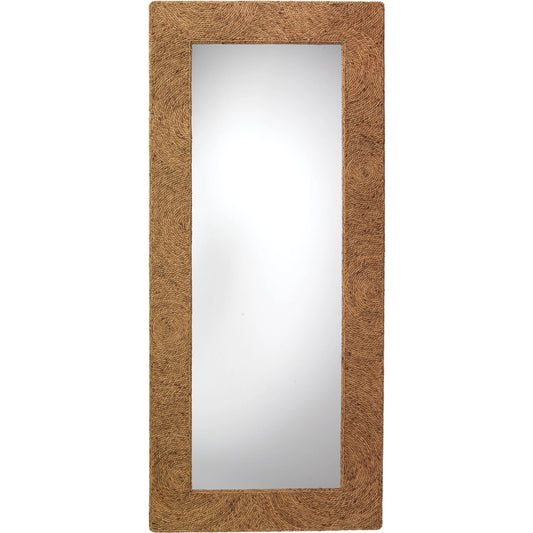 001 SI-1782496 | Primary Silo | Harbor Floor Mirror by Jamie Young in natural seagrass. Made from seagrass in a coastal style.