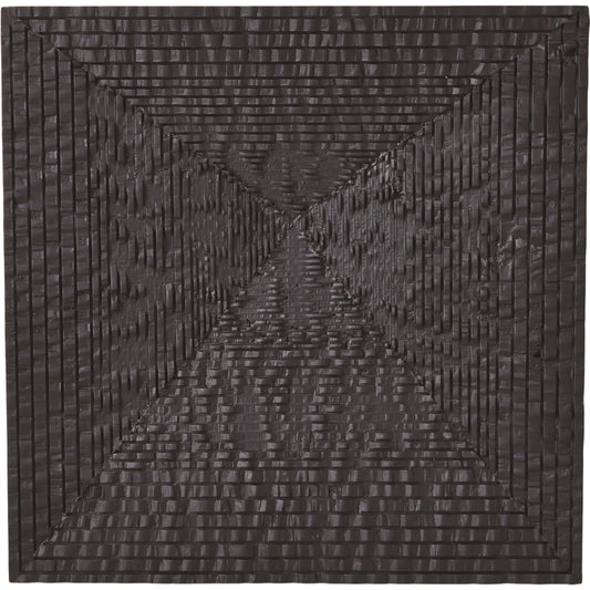 Kyoto Panel by Global Views in jagged gmelina black. Made from gmelina wood, mdf in a modern style.