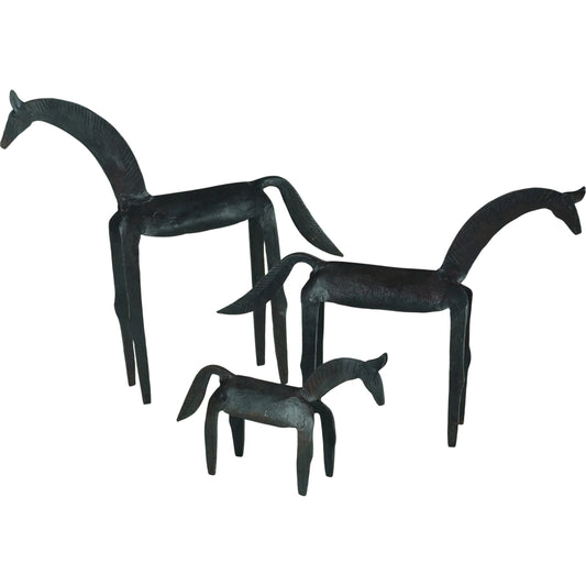 000 SR-701909,SR-701911 | Primary Silo | Primitive Horse by Global Views. Made from iron in a eclectic & global style.