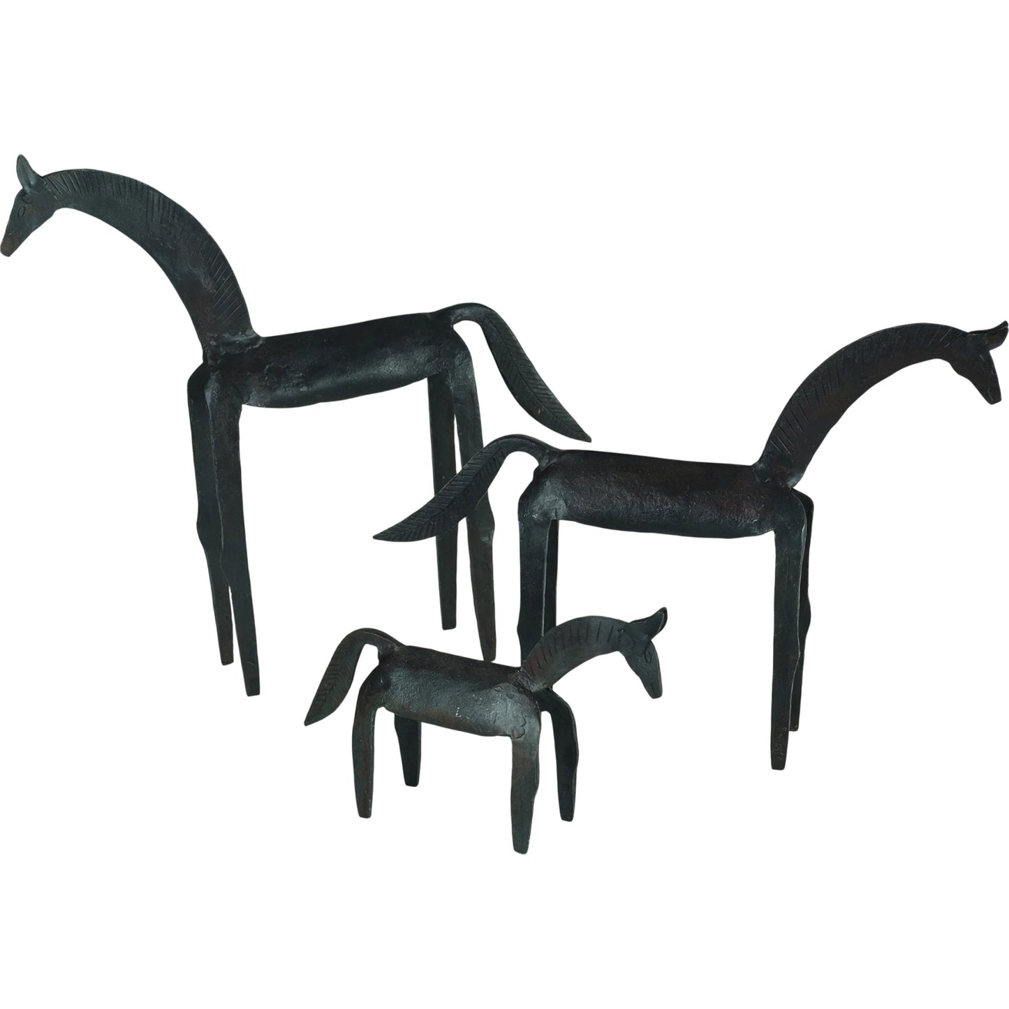 001 SR-701909,SR-701911 | Primary Silo | Primitive Horse by Global Views. Made from iron in a eclectic & global style.