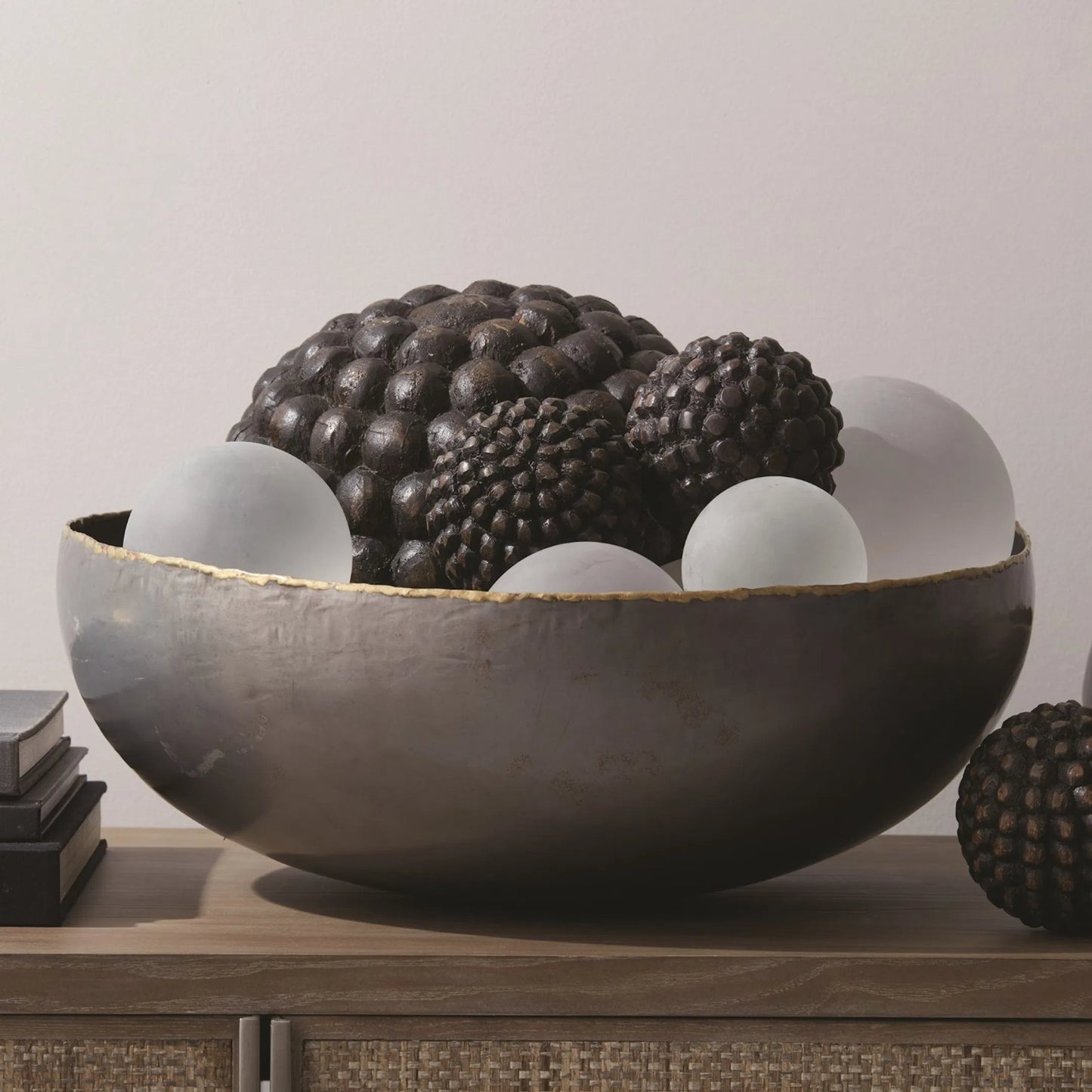 007 SR-701510 | Lifestyle | Laforge Bowl by Global Views. Made from iron in a eclectic & global style.