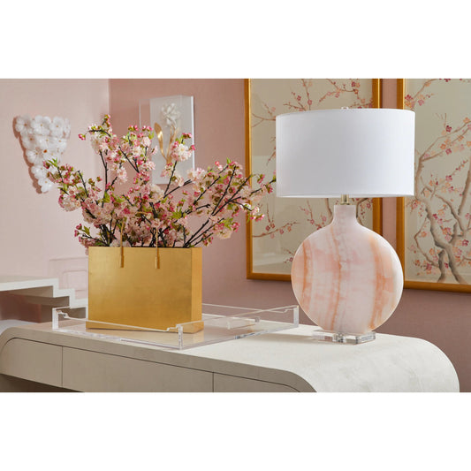 Glass Flower Wall Sconce by Chelsea House in polished brass, white. Made from metal, glass in a cottage & farmhouse style.