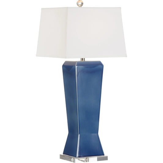 Albion Table Lamp by Chelsea House in white glaze, clear. Made from unique in a modern style.