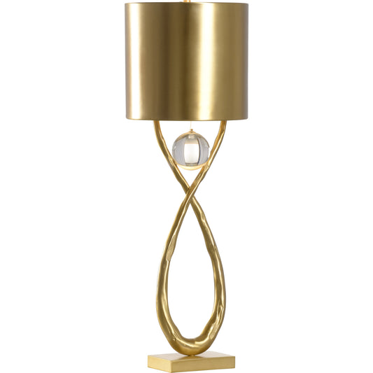 001 SI-2104688 | Primary Silo | San Cristobal Table Lamp by Chelsea House in antique, clear. Made from brass/crystal in a modern style.