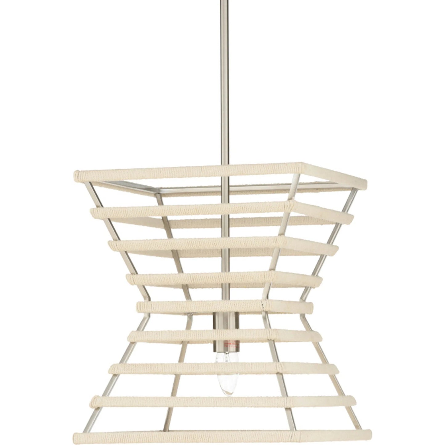 004 SI-2104707 | Primary Silo | Rope Pendant by Chelsea House in brushed nickel, natural. Made from unique in a modern style.