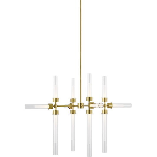 Linger 12-Light Chandelier by Visual Comfort & Co.. Made from aluminum in a modern style.