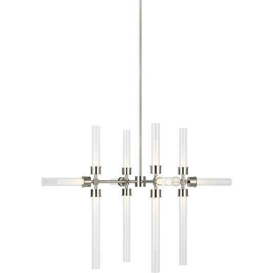 Linger 12-Light Chandelier by Visual Comfort & Co.. Made from aluminum in a modern style.